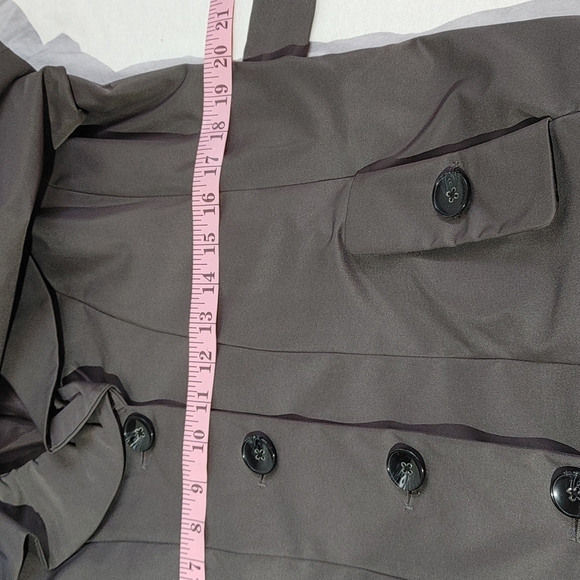 Sandro Studio Ruffle Trench Coat - Picture 9 of 10